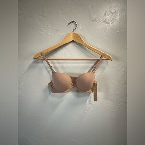SKIMS Fits Everybody Push-Up Demi Bra 32B NWT Sienna Color
